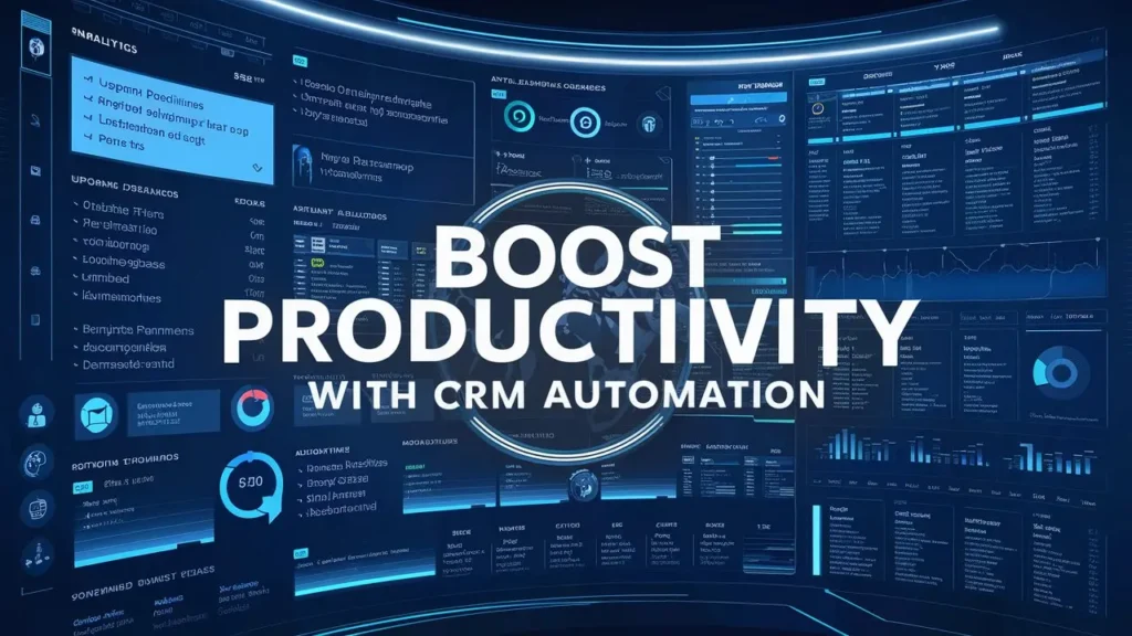"CRM automation tools for tax professionals displaying email reminders, deadline notifications, and reporting features."