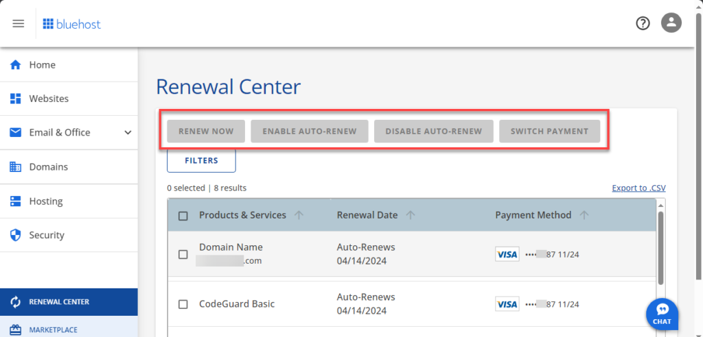 How to Cancel Bluehost Professional Email Renewal